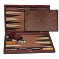 Wood Pinwheel Backgammon - 19"